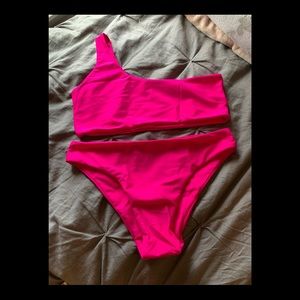 Hot pink bikini set